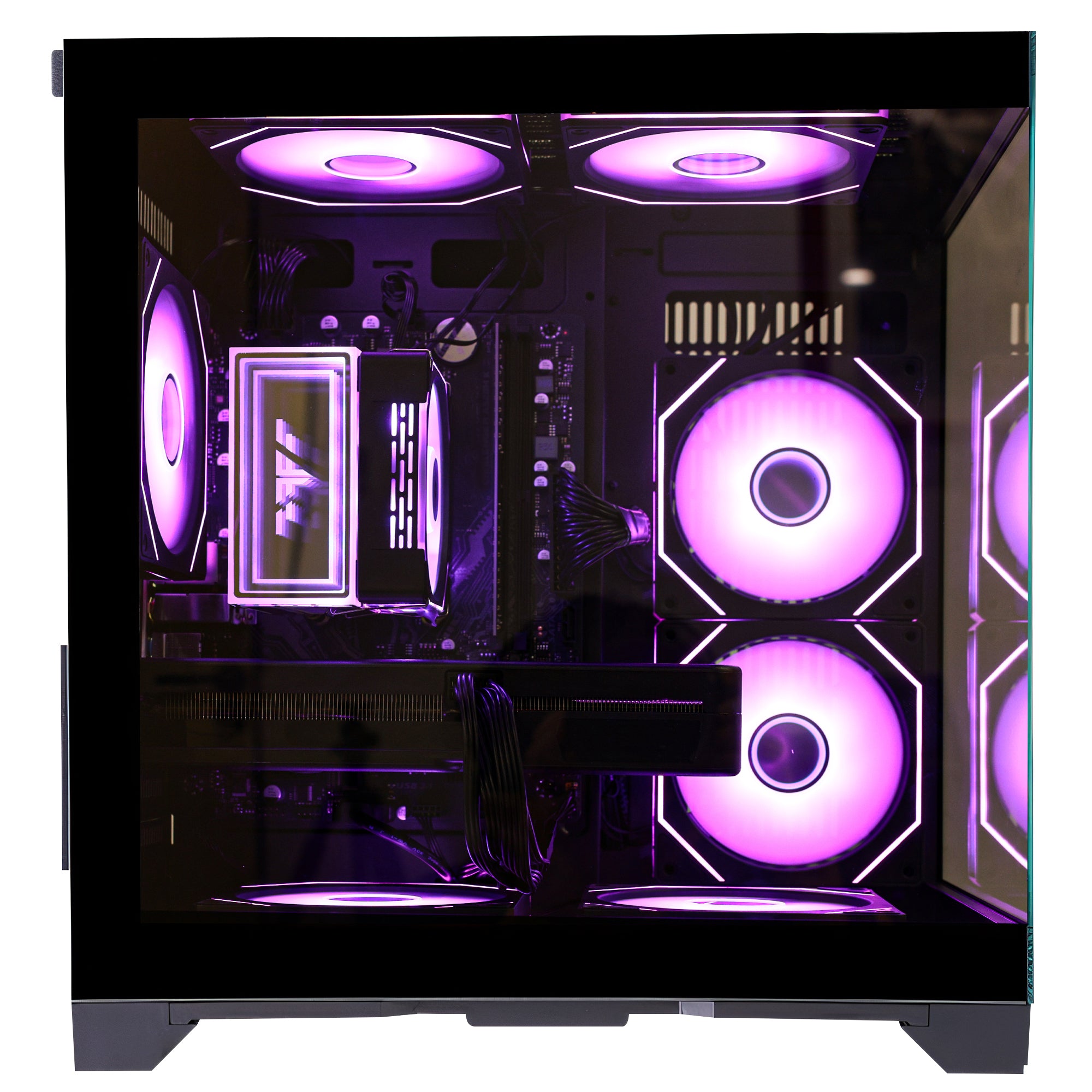 Hoengager Gaming PC I5 14400f RTX 5060 Stealth Black High Performance high-performance gaming PC - alternate view 6