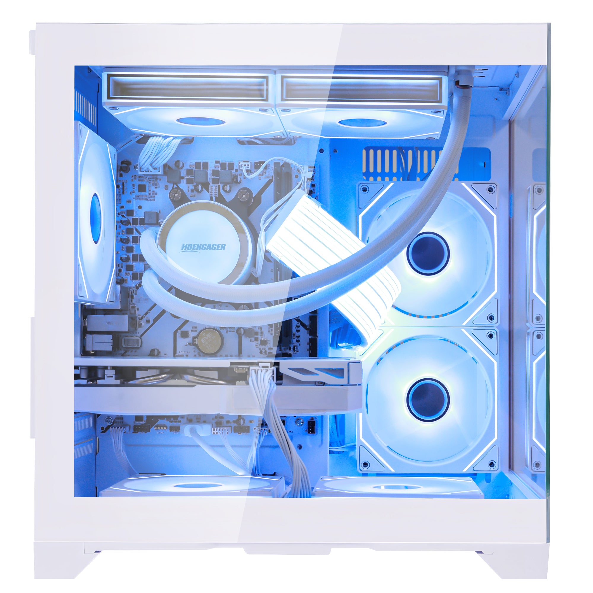 Hoengager Panaroma Ryzen 7 5700x RTX 5070 White Edition 5000 Series High Performance high-performance gaming PC - alternate view 6