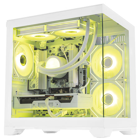 Hoengager Panaroma Ryzen 5 9600x RTX 5070 32gb Ddr5 White Edition 9000 Series high-performance gaming PC - alternate view 6