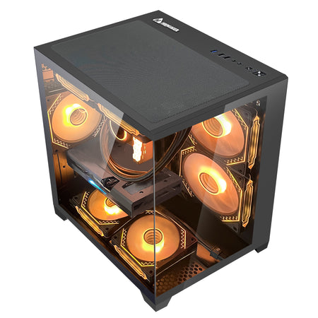 Hoengager Panaroma I5 13400f Stealth Black high-performance gaming PC - alternate view 6