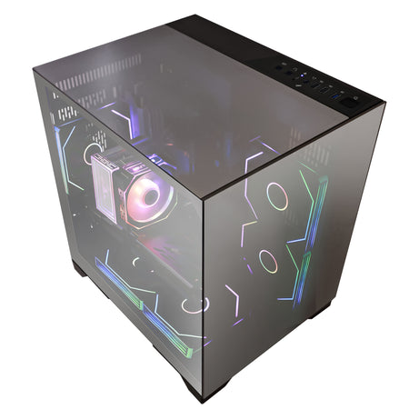 Hoengager Gaming PC Ryzen 7 5700x Stealth Black 5000 Series high-performance gaming PC - alternate view 6