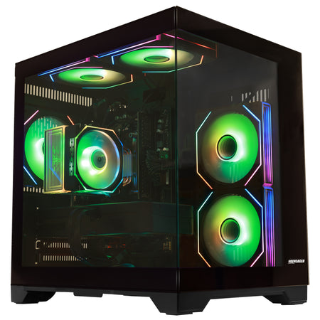 Hoengager Gaming PC Ryzen 5 5500 RX 6500 XT Stealth Black Pro Series 5000 Series high-performance gaming PC - alternate view 6
