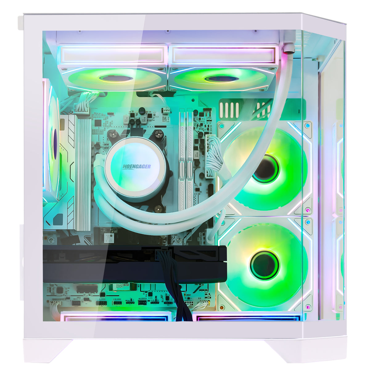 Hoengager Ocean Of Stars Ryzen 7 9700x RTX 5060 32gb Ddr5 White Edition 9000 Series High Performance high-performance gaming PC - alternate view 6